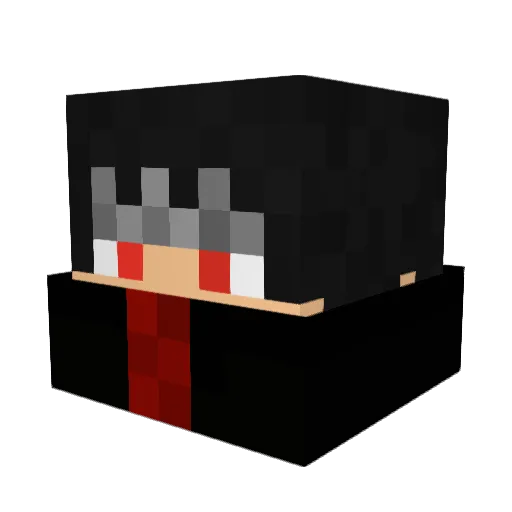itachi1986 Minecraft avatar head, 3D render