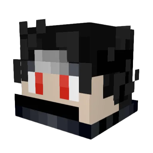 itachiuchiha04 Minecraft avatar head, 3D render