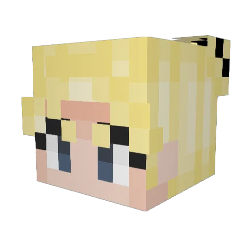 itacz Minecraft avatar head, 3D render
