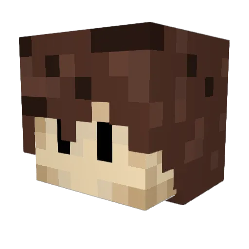 itagsh Minecraft avatar head, 3D render
