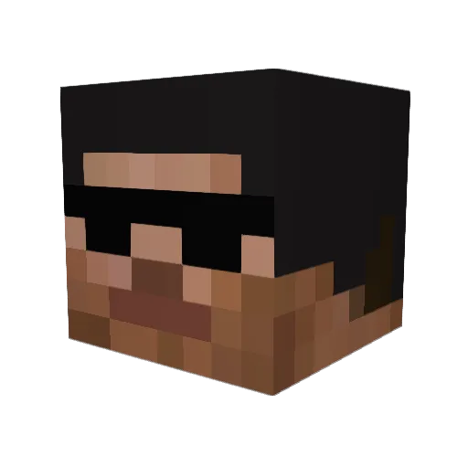 itai1612 Minecraft avatar head, 3D render