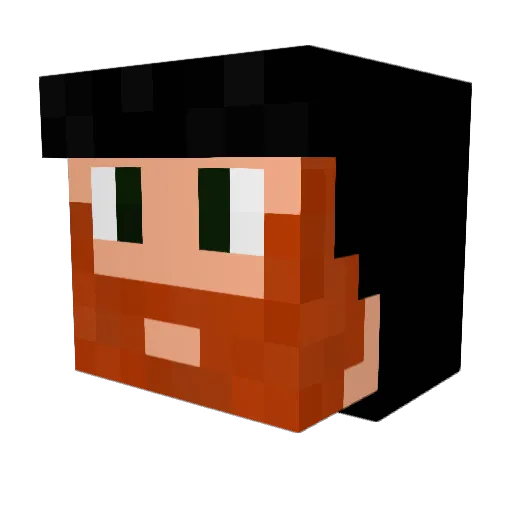 itai4536 Minecraft avatar head, 3D render