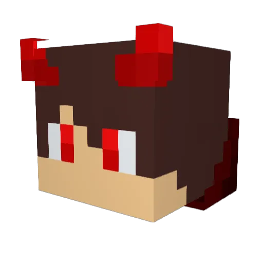 itai7_7 Minecraft avatar head, 3D render