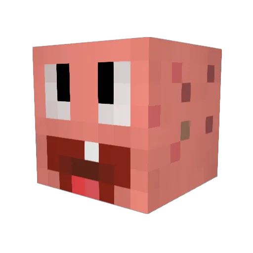 italakz Minecraft avatar head, 3D render