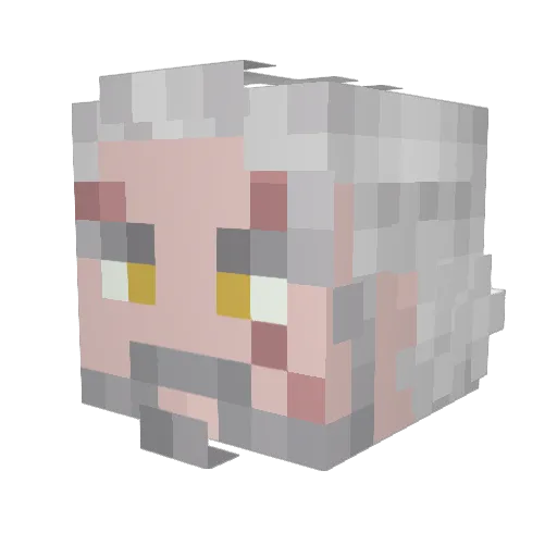itali902 Minecraft avatar head, 3D render