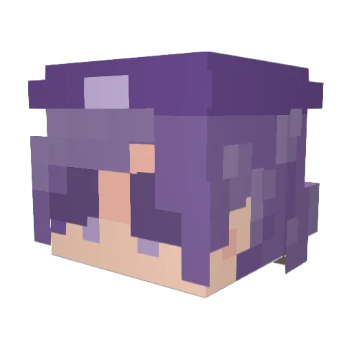 italize Minecraft avatar head, 3D render