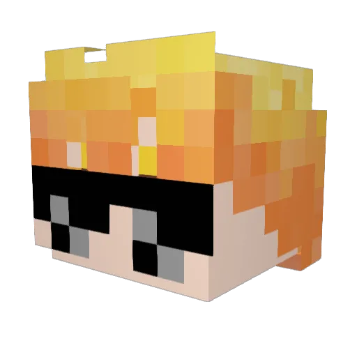 itamar888 Minecraft avatar head, 3D render