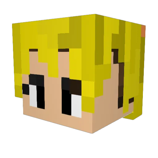 itamarasa Minecraft avatar head, 3D render
