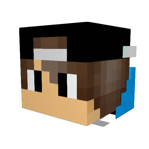 itamarking5 Minecraft avatar head, 3D render