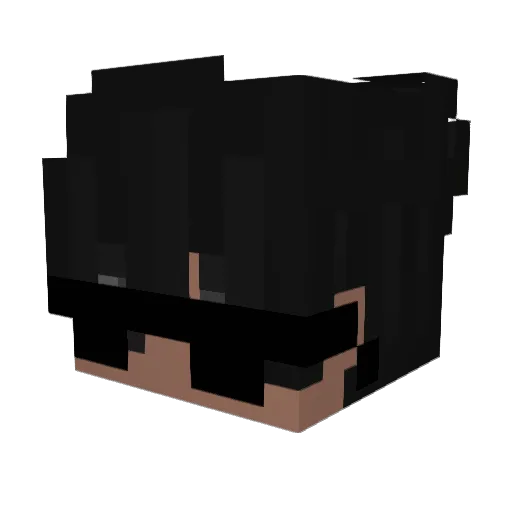 itamx Minecraft avatar head, 3D render