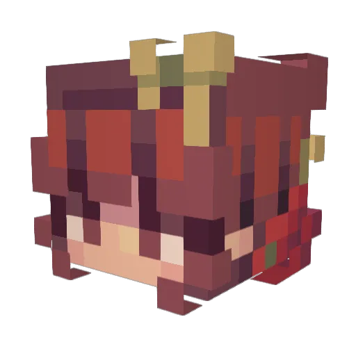 itans2007 Minecraft avatar head, 3D render