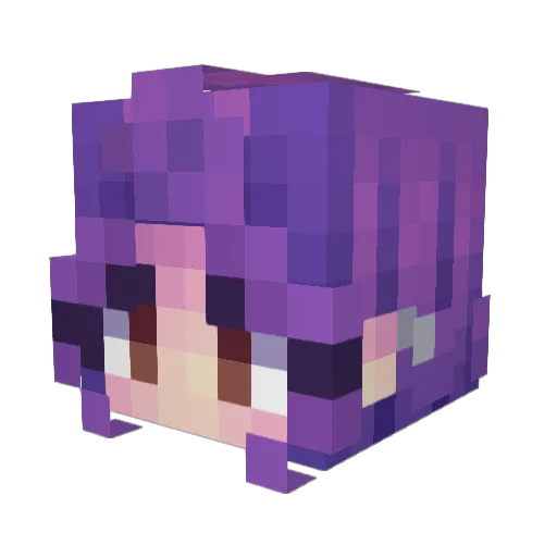 itarazu Minecraft avatar head, 3D render