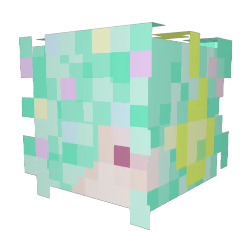 itatokidoki Minecraft avatar head, 3D render