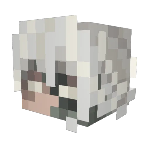 itavariel Minecraft avatar head, 3D render