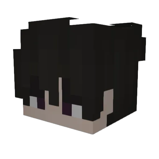 itaynjin Minecraft avatar head, 3D render