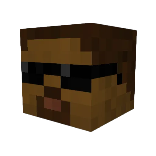 itayth Minecraft avatar head, 3D render