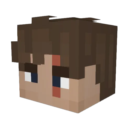 itbeTony Minecraft avatar head, 3D render