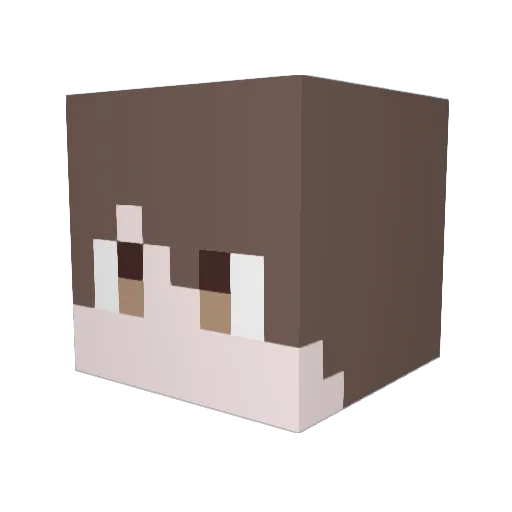 itbx_7928 Minecraft avatar head, 3D render