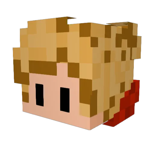 itchimus Minecraft avatar head, 3D render