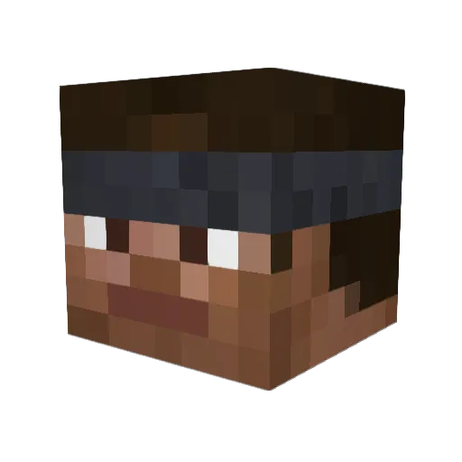 itek__ Minecraft avatar head, 3D render