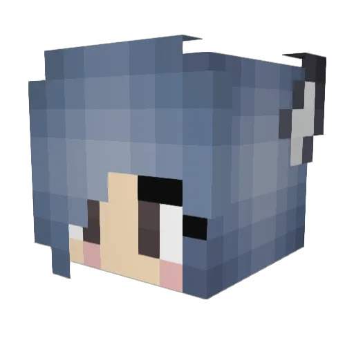 item8872 Minecraft avatar head, 3D render