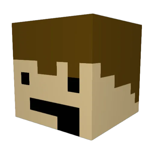 itendyfrei_57 Minecraft avatar head, 3D render