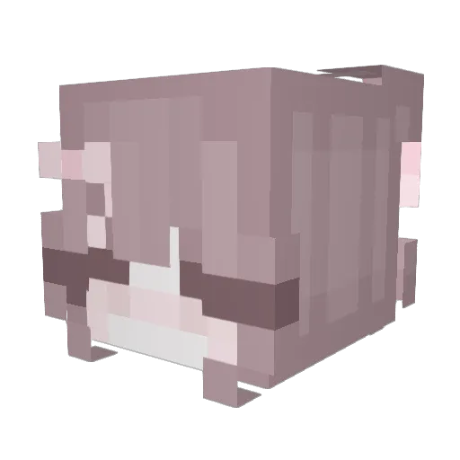 iteracja Minecraft avatar head, 3D render