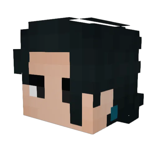 itfreeman Minecraft avatar head, 3D render