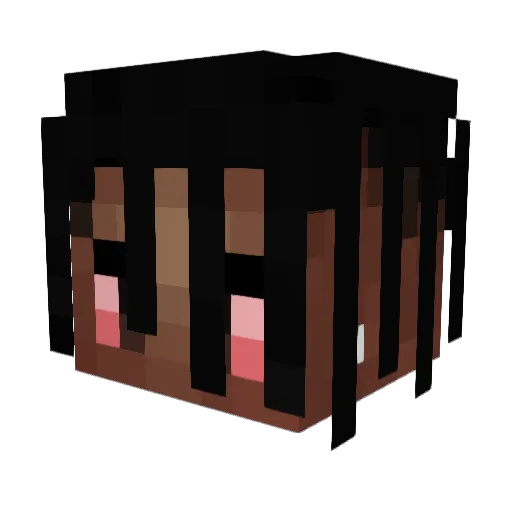 ithurtss Minecraft avatar head, 3D render