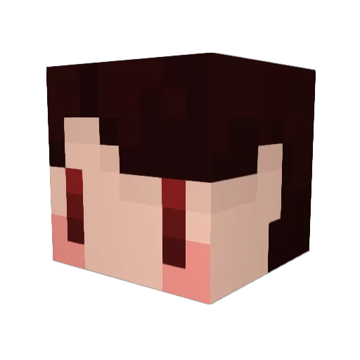 itigooo Minecraft avatar head, 3D render