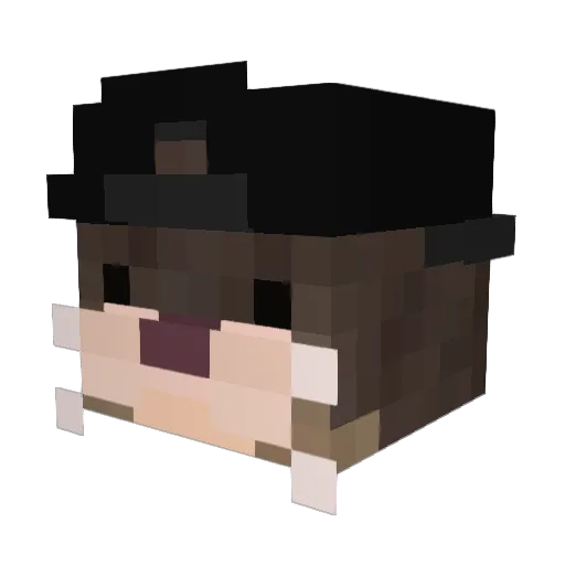 itismacy Minecraft avatar head, 3D render