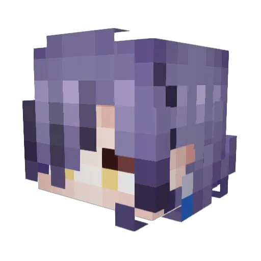 ito110e1 Minecraft avatar head, 3D render