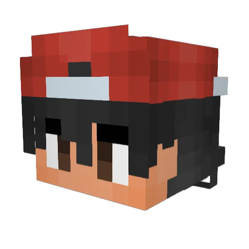 itomitsu Minecraft avatar head, 3D render