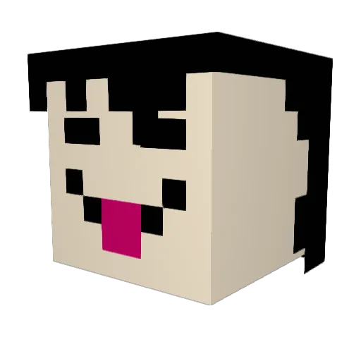 itouchblocks Minecraft avatar head, 3D render