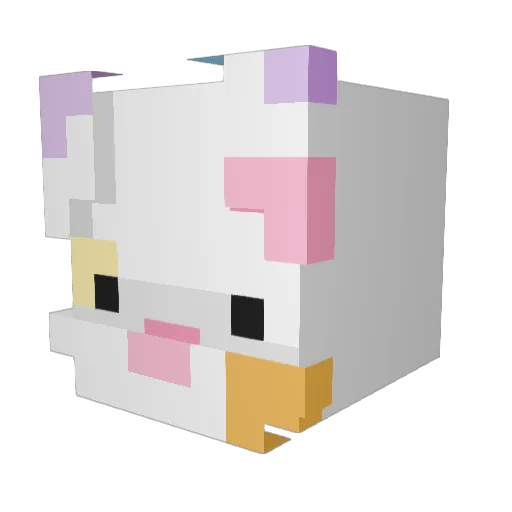 itpeebu Minecraft avatar head, 3D render