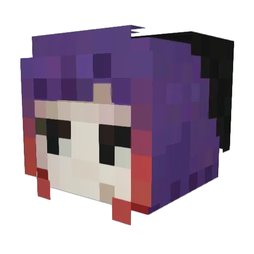 itporl Minecraft avatar head, 3D render