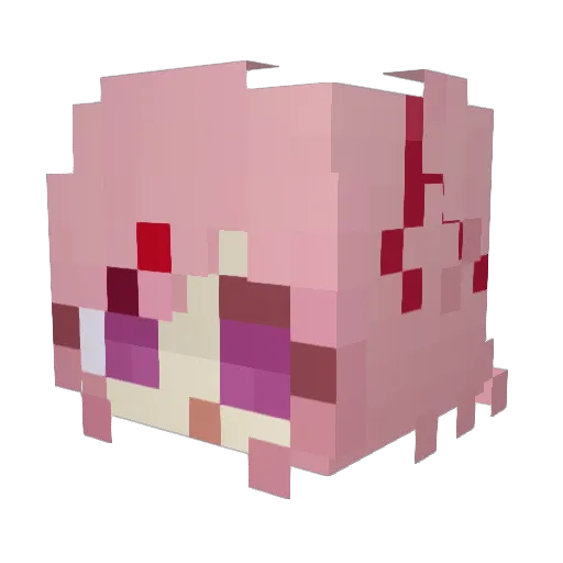 itpu Minecraft avatar head, 3D render