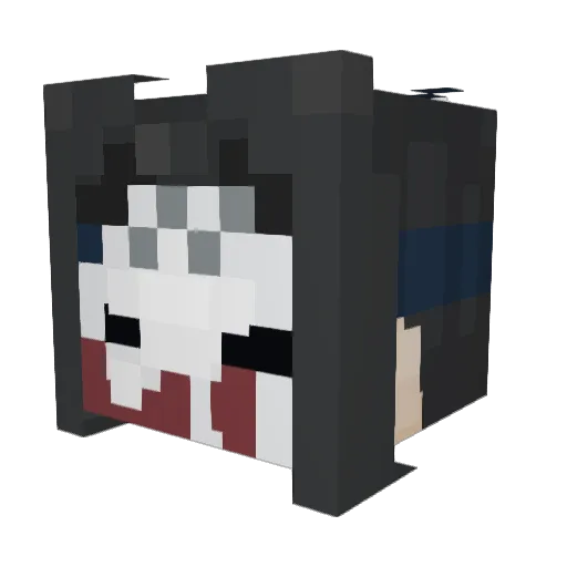 itry99 Minecraft avatar head, 3D render