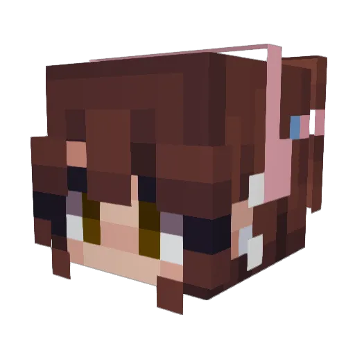 itsAlisaa Minecraft avatar head, 3D render