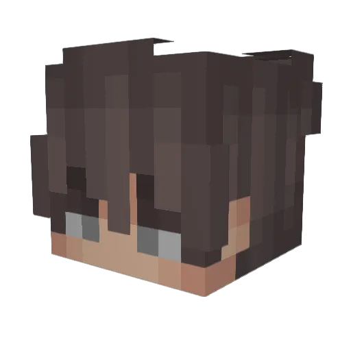 itsAmron Minecraft avatar head, 3D render