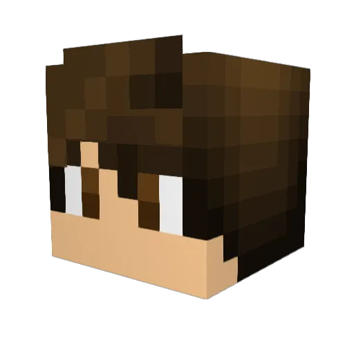 itsAsier133 Minecraft avatar head, 3D render