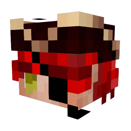itsAzro Minecraft avatar head, 3D render