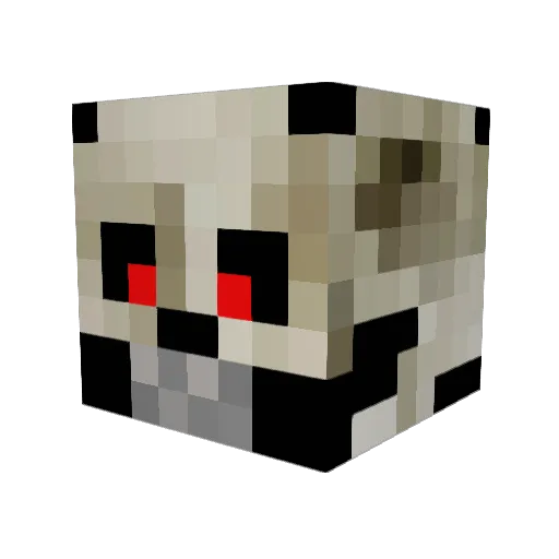 itsBONESY Minecraft avatar head, 3D render