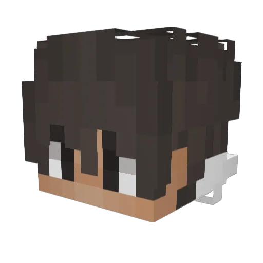 itsBe Minecraft avatar head, 3D render