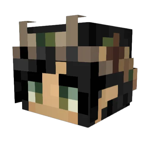 itsBenalicious Minecraft avatar head, 3D render