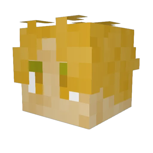 itsBiyo Minecraft avatar head, 3D render
