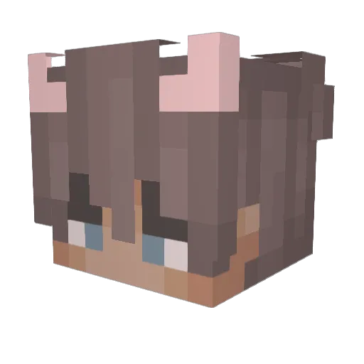 itsBozkurt Minecraft avatar head, 3D render