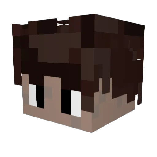 itsBurki Minecraft avatar head, 3D render