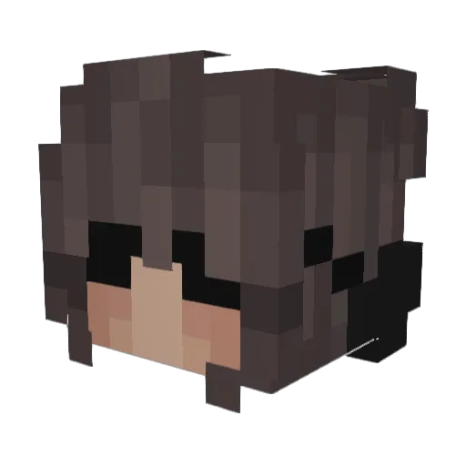 itsCC Minecraft avatar head, 3D render