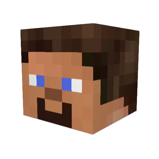 itsChud Minecraft avatar head, 3D render